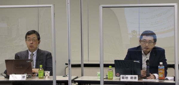 左から、三宅 滋 氏、菊地 能直 氏